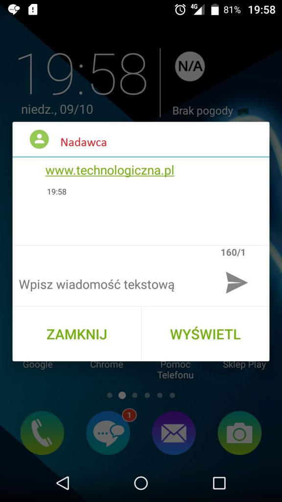 Szybka wiadomość / fot.technologiczna.pl