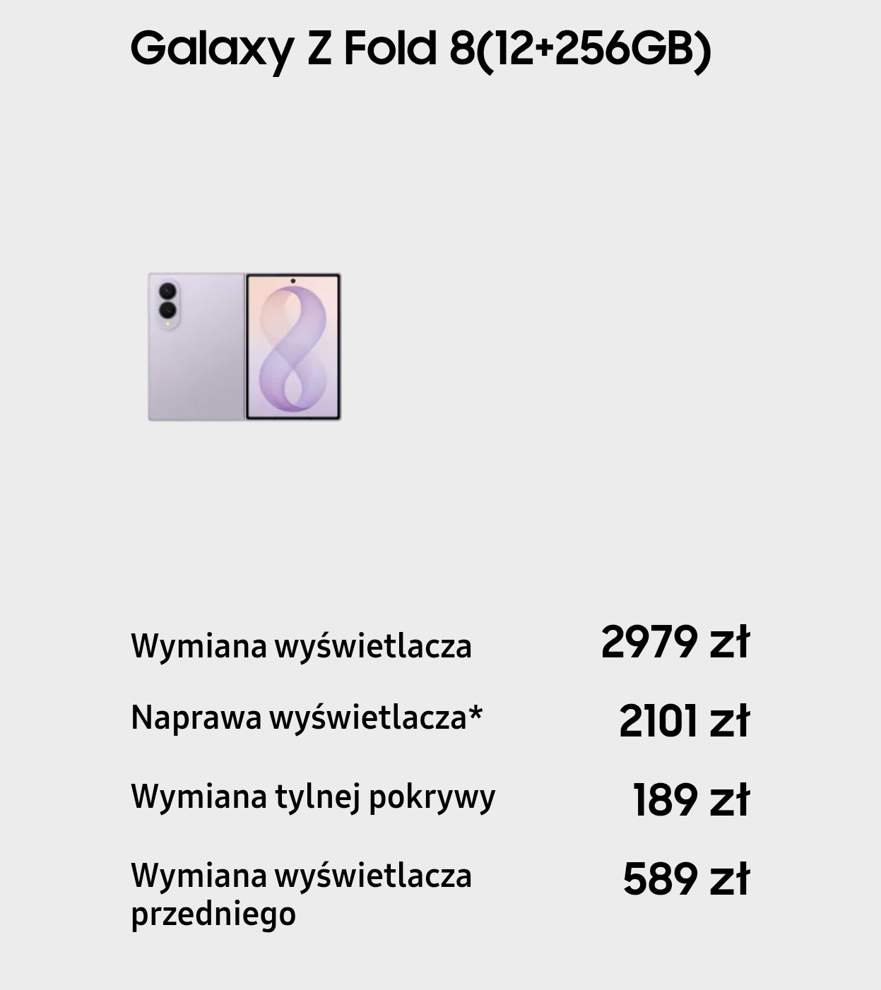 Wymiana wyświetlacza Samsung