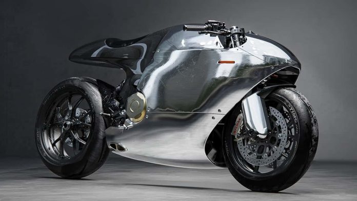 Bandit9’s Liquid Metal Ducati 821 Is An Art Deco Rocketship