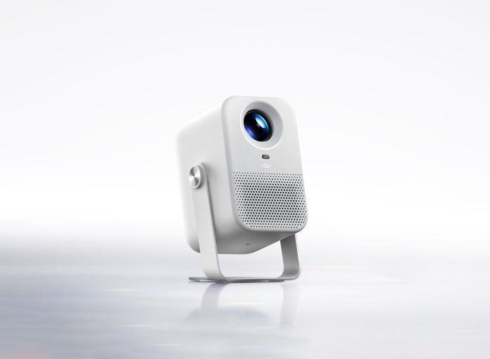 The Projector 5 doesn't have as many fancy features as the Pro model. Pictured: a promo picture of the device.