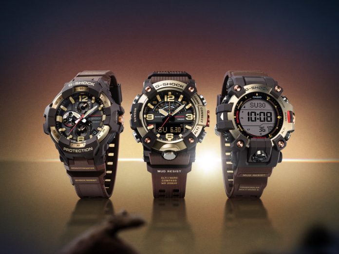 From left: The Casio GR-B300H-5A, GG-B100XMH-5A, GW-9500MH-5.