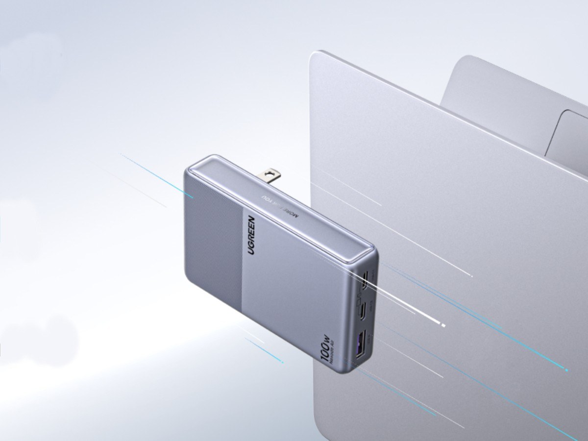 Ugreen Nexode Air 100W is available in the US with a flat design.