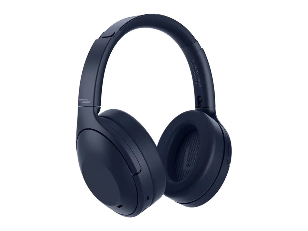The Yoga PC headphones feature soft leather ear cushions