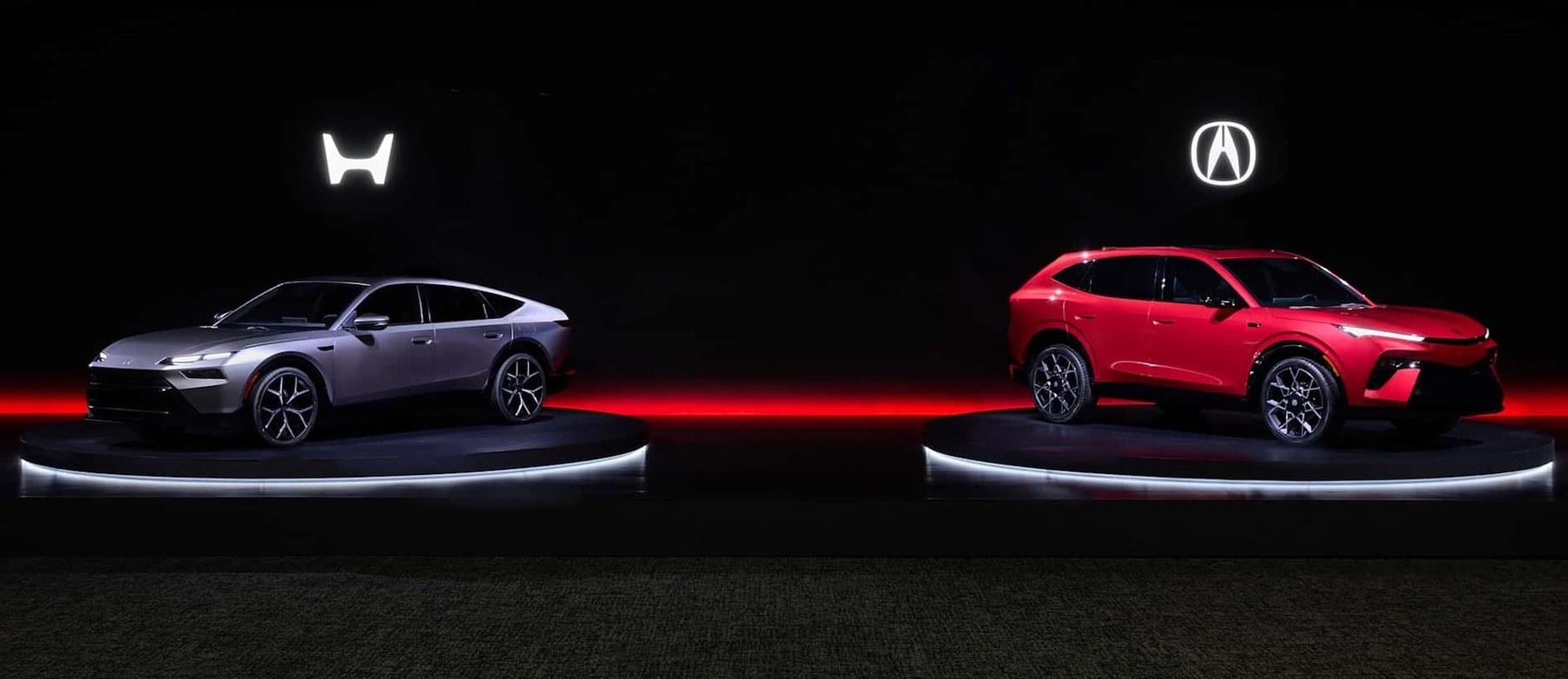 Honda Hybrid Sedan Prototype and Acura Hybrid SUV Prototype