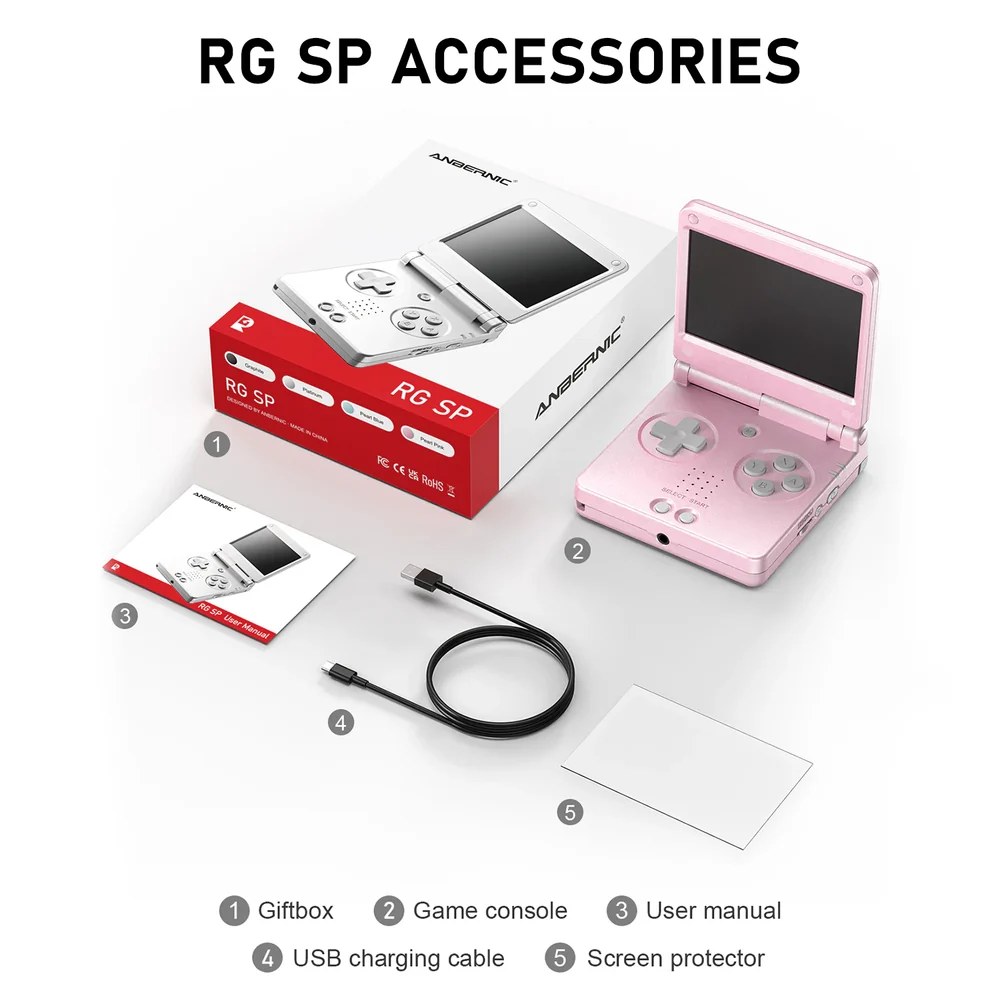 Anbernic RG SP: pricing and availability details revealed for new clamshell handheld